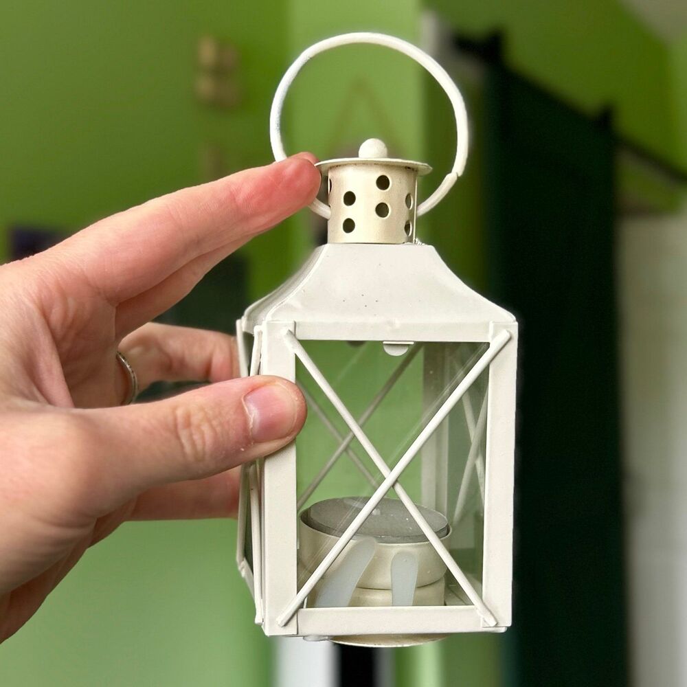 VTG Mini Metal Lantern Tealight Holder Accent Decor